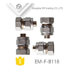 EM-F-B118 Female thread brass al-pex-al union pipe fitting